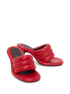 Sandales matelassées Jw Anderson rouge