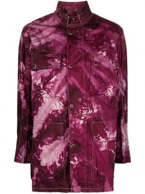 Giacca bomber con stampa Stain Shade viola