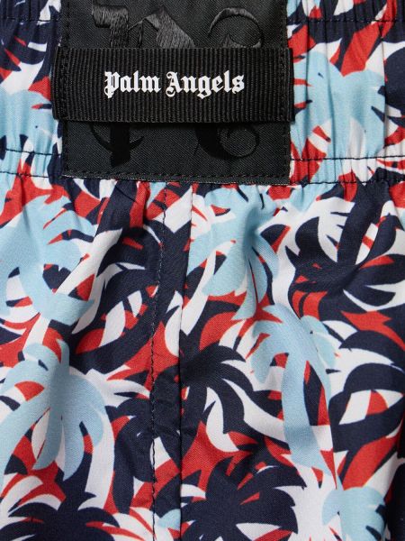 Pantaloncini camouflage Palm Angels blu