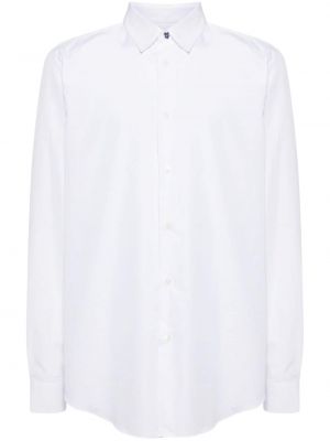 Bavlněná košile s knoflíky Paul Smith bílá