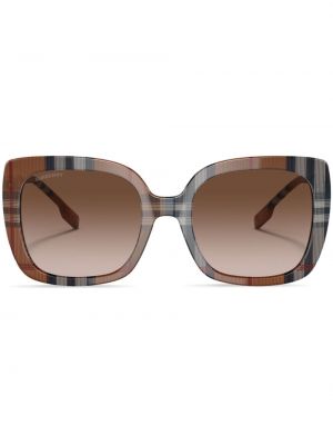 Okulary przeciwsłoneczne oversize Burberry Eyewear brązowe