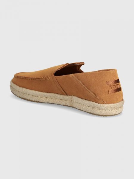 Pantofi loafer din piele Toms maro