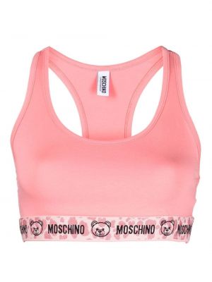 Спортен сутиен Moschino розово