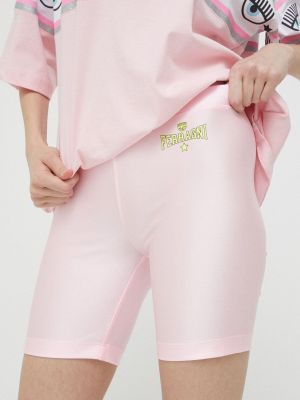Kratke hlače visoki struk Chiara Ferragni ružičasta