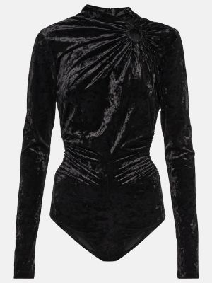Body de catifea Isabel Marant negru