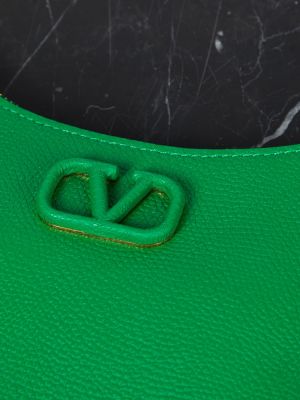 Borsa a spalla di pelle Valentino Garavani verde