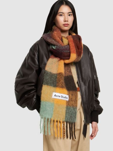 Alpaka şal Acne Studios kahverengi