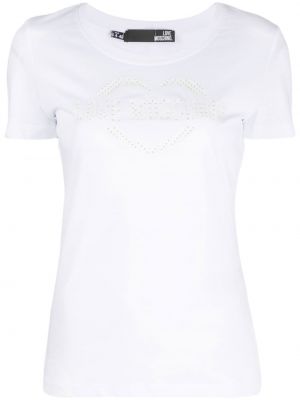 T-shirt Love Moschino vit