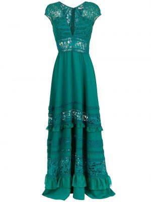 Viskózové přiléhavé večerní šaty na zip Martha Medeiros - zelená
