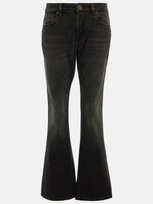 Bootcut džínsy s nízkym pásom Balmain čierna
