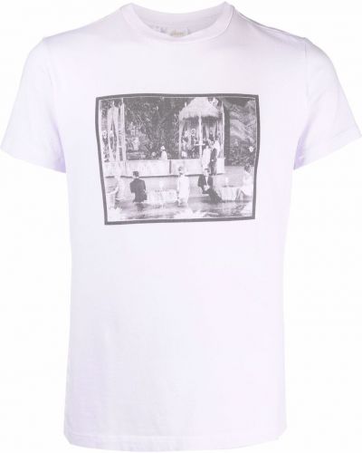 Camiseta con estampado Brioni blanco
