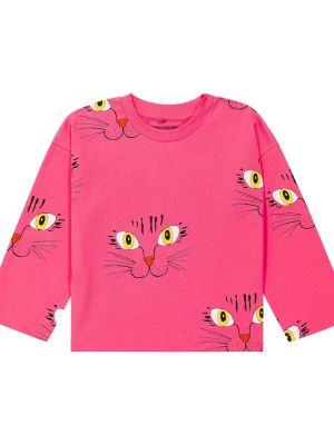 Jersey printti puuvilla paitapusero tytöille Mini Rodini pinkki