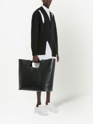 Shopper handtasche mit schleife Alexander Mcqueen schwarz