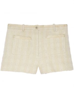 Shorts en laine Gucci blanc