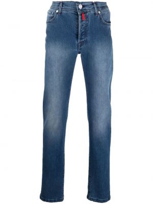 Jeans med normal passform Kiton blå