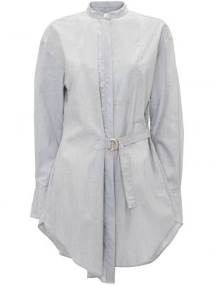 Asymetrická bavlnená košeľa Jw Anderson sivá