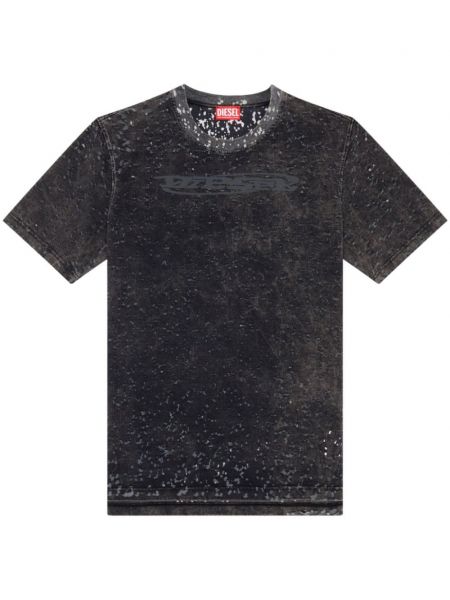 Jersey t-shirt Diesel schwarz