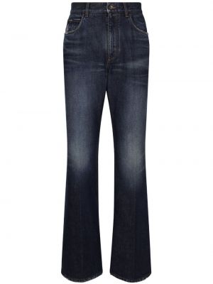 Zvonové džíny s aplikacemi Dolce & Gabbana modré