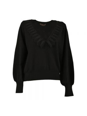 Sweter z okrągłym dekoltem Twinset czarny