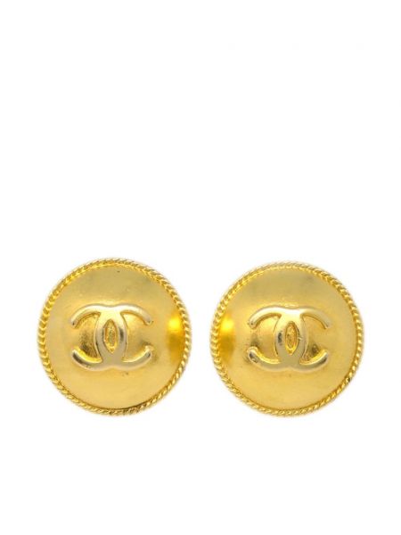 Nööpidega kõrvarõngad Chanel Pre-owned kuldne