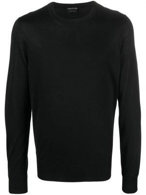 Džemperis ar apaļu kakla izgriezumu Tom Ford melns