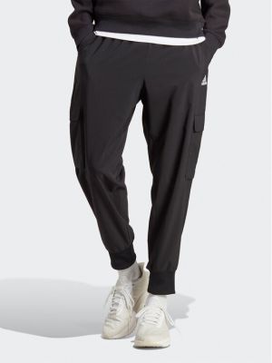 Pantaloni cargo împletite Adidas negru