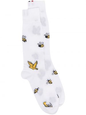 Βαμβακερός κάλτσες Thom Browne λευκό