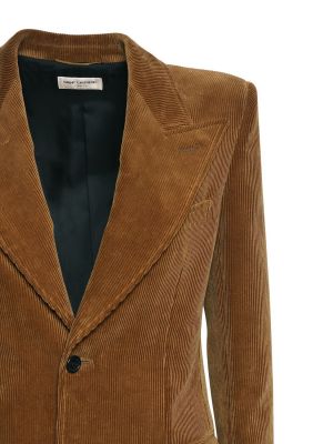 Aksamitna kurtka bawełniana Saint Laurent