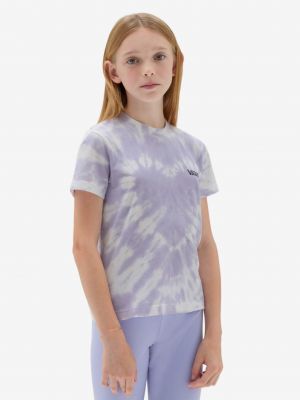 Batikované tričko Vans fialová