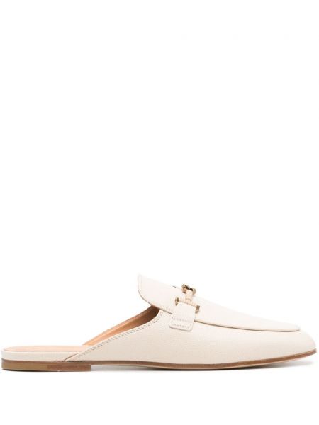 Leder pantolette Tod's weiß