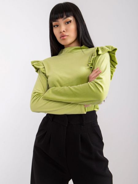 Bluză Fashionhunters verde