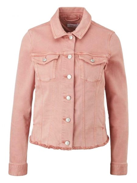 Różowa kurtka jeansowa S.oliver