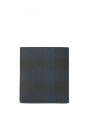 Kostkovaná kožená peněženka Burberry