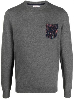 Памучен пуловер от мерино вълна с пейсли десен Sun 68