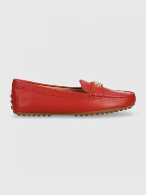 Ниски обувки Lauren Ralph Lauren червено