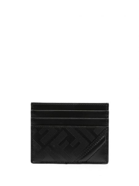 Kožená peněženka Fendi černá
