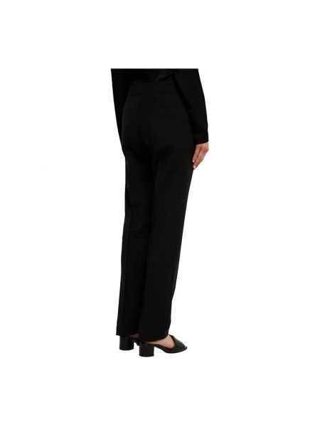 Pantalones de lana con cremallera de lana mohair Givenchy negro