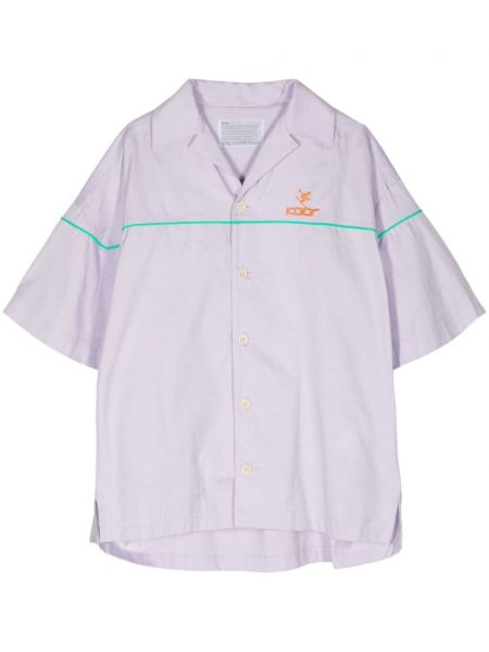 Bavlněná košile Kolor fialová