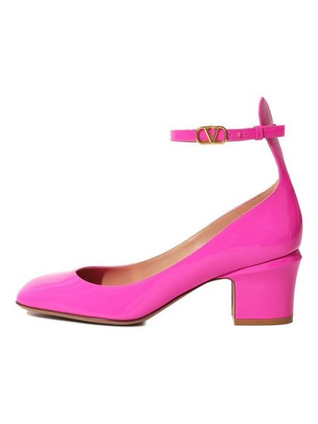 Кожаные туфли Valentino розовые