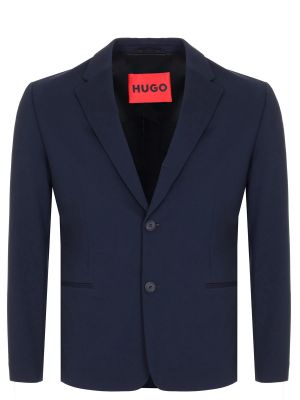 Хлопковый пиджак Hugo синий