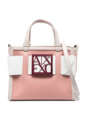 Τσάντα shopper Armani Exchange ροζ