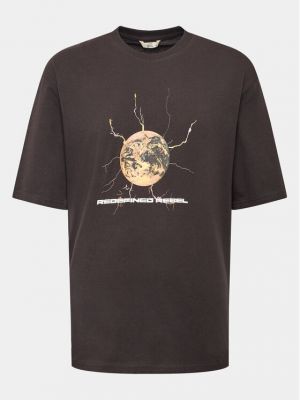 T-shirt Redefined Rebel grigio