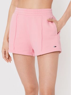 Sportske kratke hlače Tommy Jeans ružičasta
