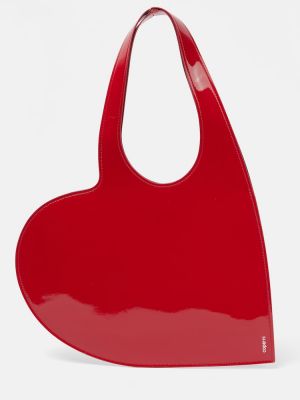 Nakupovalna torba z vzorcem srca Coperni rdeča