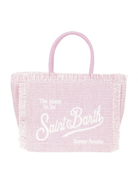 Shopper handtasche mit taschen Mc2 Saint Barth pink