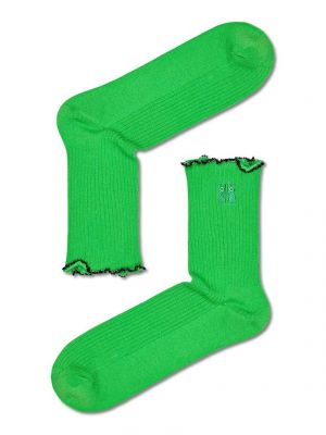 Skarpety z koralikami Happy Socks zielone