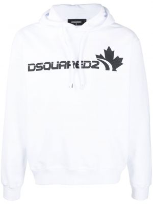 Hoodie mit print Dsquared2 weiß