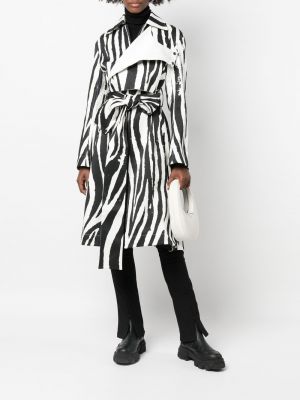 Trenchcoat mit reißverschluss mit print mit zebra-muster Az Factory