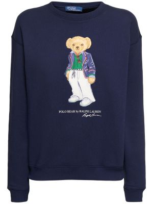 Medvilninis džemperis Polo Ralph Lauren mėlyna
