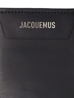 Usnjena denarnica Jacquemus črna